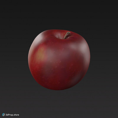 3D scan of a red apple