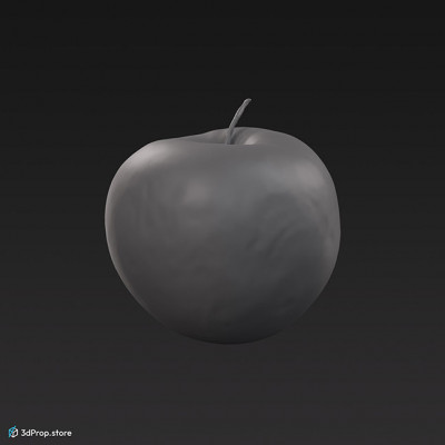 3D scan of a yellow apple