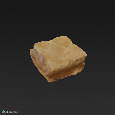 3D scan of a piece of apple pie