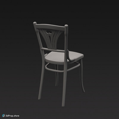 3D scan of a wooden chair from the 1900s