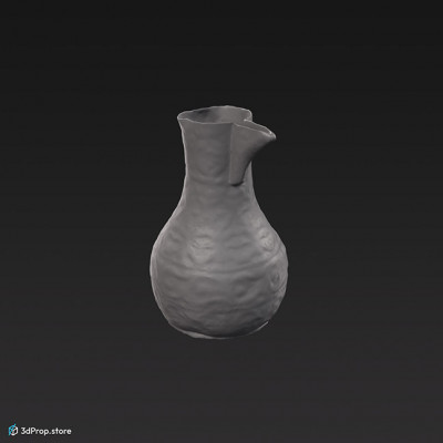 3D scan of an oriental style jug from the 1900s Europe.