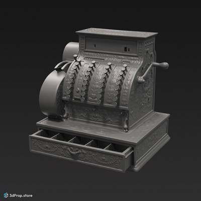 3D scan of an ornate cash register