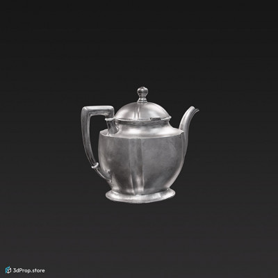 3D scan of a metal teapot.