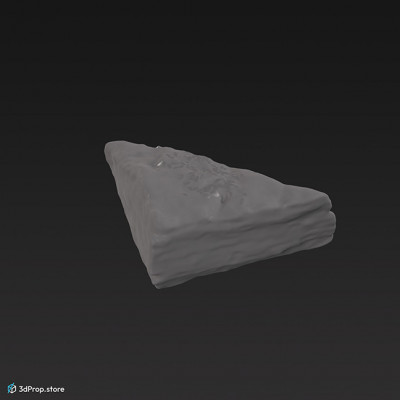 3D scan of a savoury bread snack.