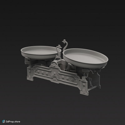 3D scan of a metal kitchen scale from the 1900s