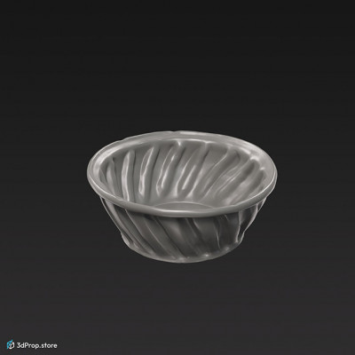 3D scan of a ceramic baking form for kugloaf from the 1900s