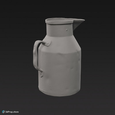 3D scan of a metal pitcher from the 1900s