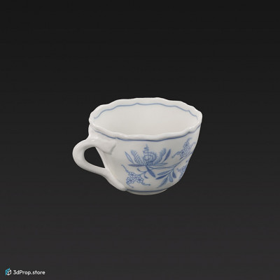 3D scan of a porcelain tea cup.