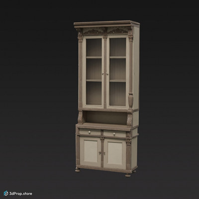 3D scan of a wooden cupboard from the 1900s Europe.