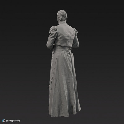 3D scan of a kitchen maid from the 1900s Europe.