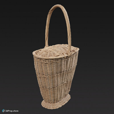 3D scan of a woven basket from the1800s Europe