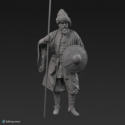 3D scan of a Turkish soldier from the 1400s, Turkey, Middle Ages.