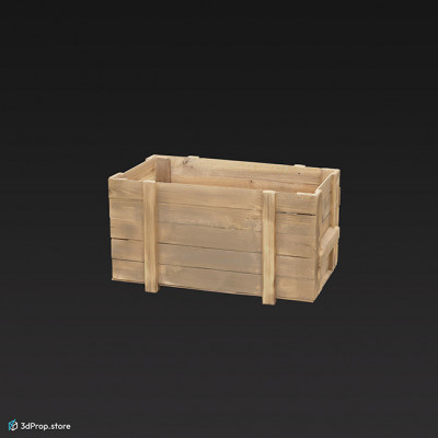 3D scan of a wooden transporting crate.