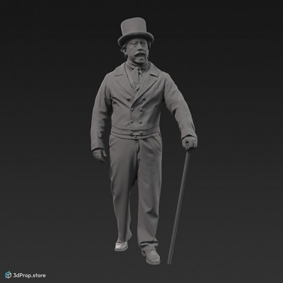 3D scan of a standing man from the 1848 Hungary.