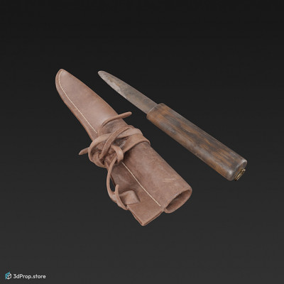 3D scan of a simple knife from the Middle ages.