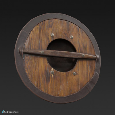 3D scan of a buckler shied from the Middle Ages.