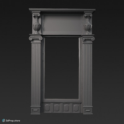 3D scan of a shop window from 1905 Europe.