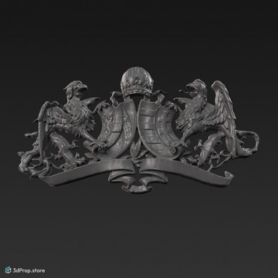 3D scan of a crest of the Austro-Hungarian Empire
