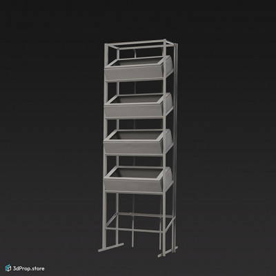 3D scan of a standing shelf from the 1900s