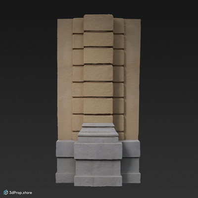 A photogrammetry recorded 3D model of a pilaster.