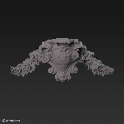 A photogrammetry recorded 3D model of a Stone ornament from the 1900s Europe.