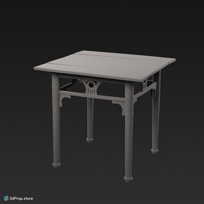 3D scan of a wooden table from the 1900