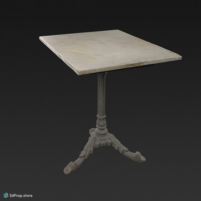 3D scan of a marble table from the 1900