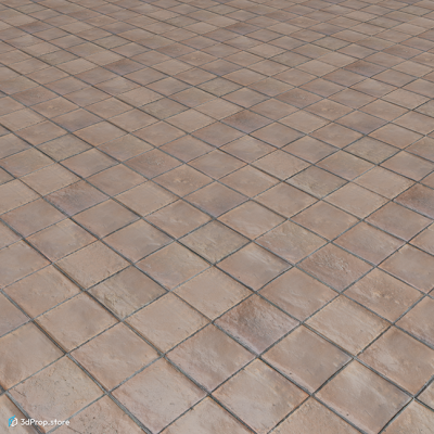 Photo texture of a brick floor