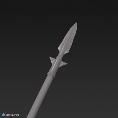 This is an original 3D model of a medieval spear.