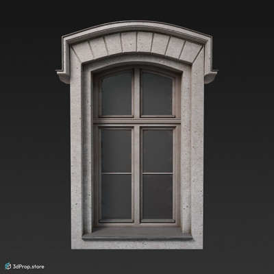 3d model of window from the 1890s Europe.