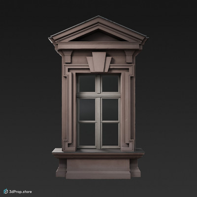 3D model of a window from 1890 Europe