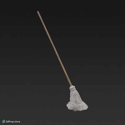 This is an original 3D model of a mop from the 1900s.
