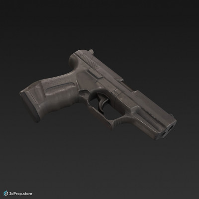 This is a 3d scanned model of a handgun.
