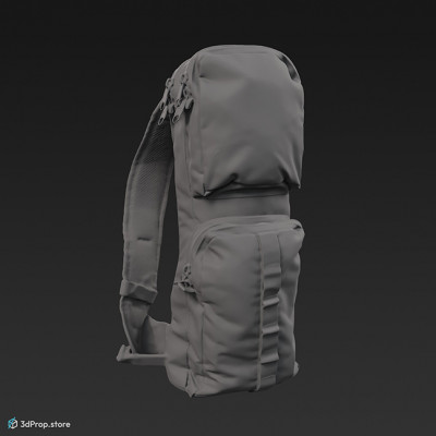 This is a 3d scanned model of a backpack