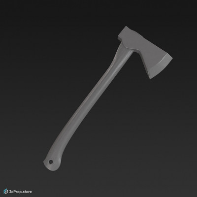 This 3D model is an axe.