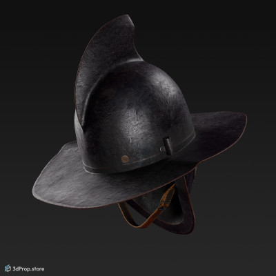 3d scan of a brimmed helmet typically worn by Thraex gladiators in the Roman Empire.