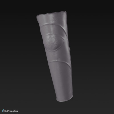 3D scan of tall greaves that were typically worn by Thraex gladiators in the Roman Empire.
