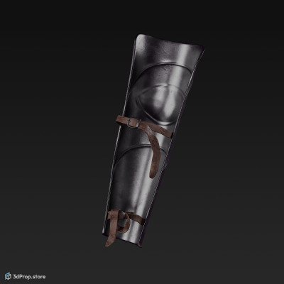 3D scan of tall greaves that were typically worn by Thraex gladiators in the Roman Empire.
