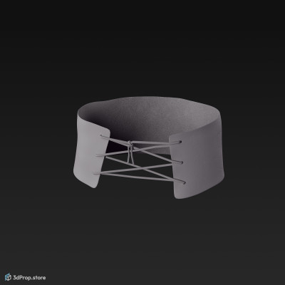3D scan of a gladiator's leather belt from the Roman Empire.