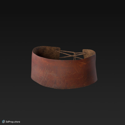 3D scan of a gladiator's leather belt from the Roman Empire.
