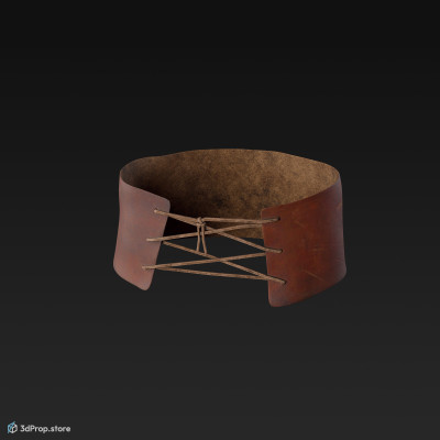 3D scan of a gladiator's leather belt from the Roman Empire.