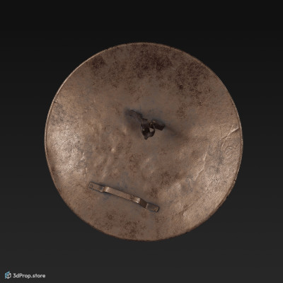 3D scan of a bronze shield of a gladiator from the Roman Empire.