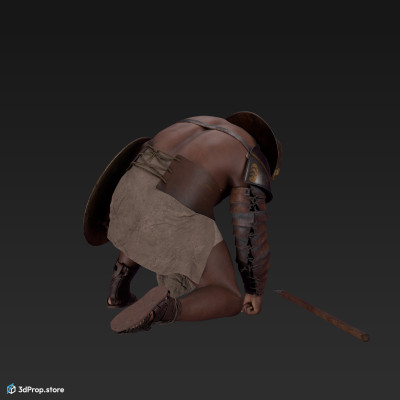 3D scan of a gladiator man from AD 30, Ancient Roman Empire.