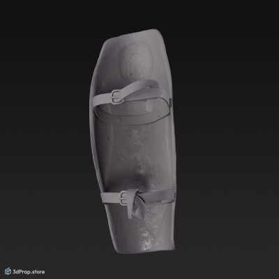 3D scan of a Hoplomachus gladiator's tall greaves from the Roman Empire.