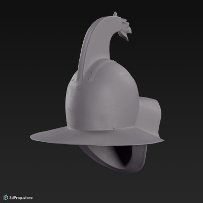3D scan of a hoplomachus gladiator's helmet from the Roman Empire.