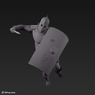 3d model of a Secutor gladiator from 30AD, Ancient Roman Empire