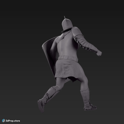 3d model of a Secutor gladiator from 30AD, Ancient Roman Empire
