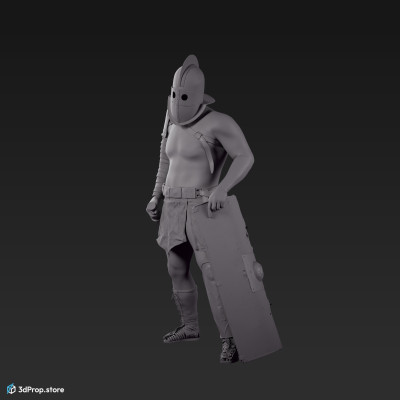 3d model of a Secutor gladiator from 30AD, Ancient Roman Empire