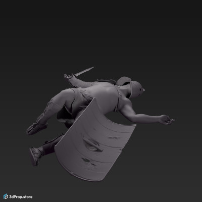 3d model of a Secutor gladiator from 30AD, Ancient Roman Empire