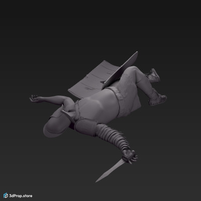 3d model of a Secutor gladiator from 30AD, Ancient Roman Empire